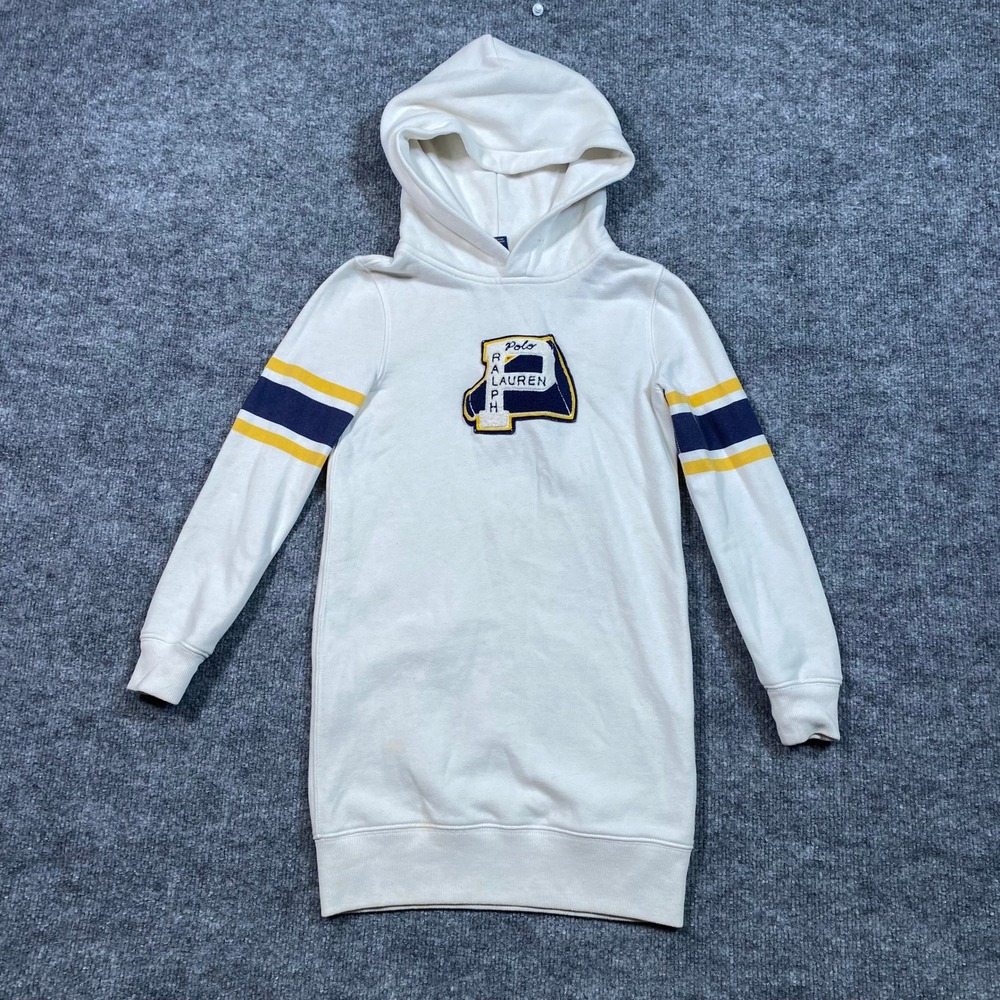 Polo Ralph Lauren Kids Letterman-Patch Fleece Hoodie‎ Dress Patch Size S 7
